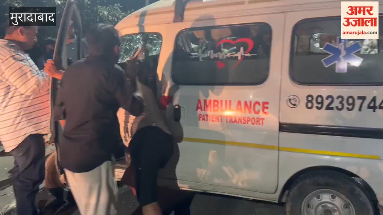 Ambulance collides with tractor-trolley; two injured