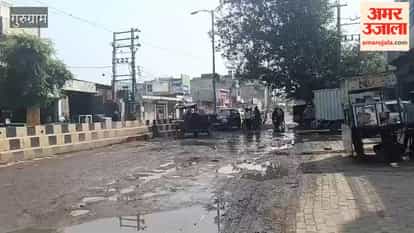Residents troubled by potholes and overflowing sewers on Basai Road
