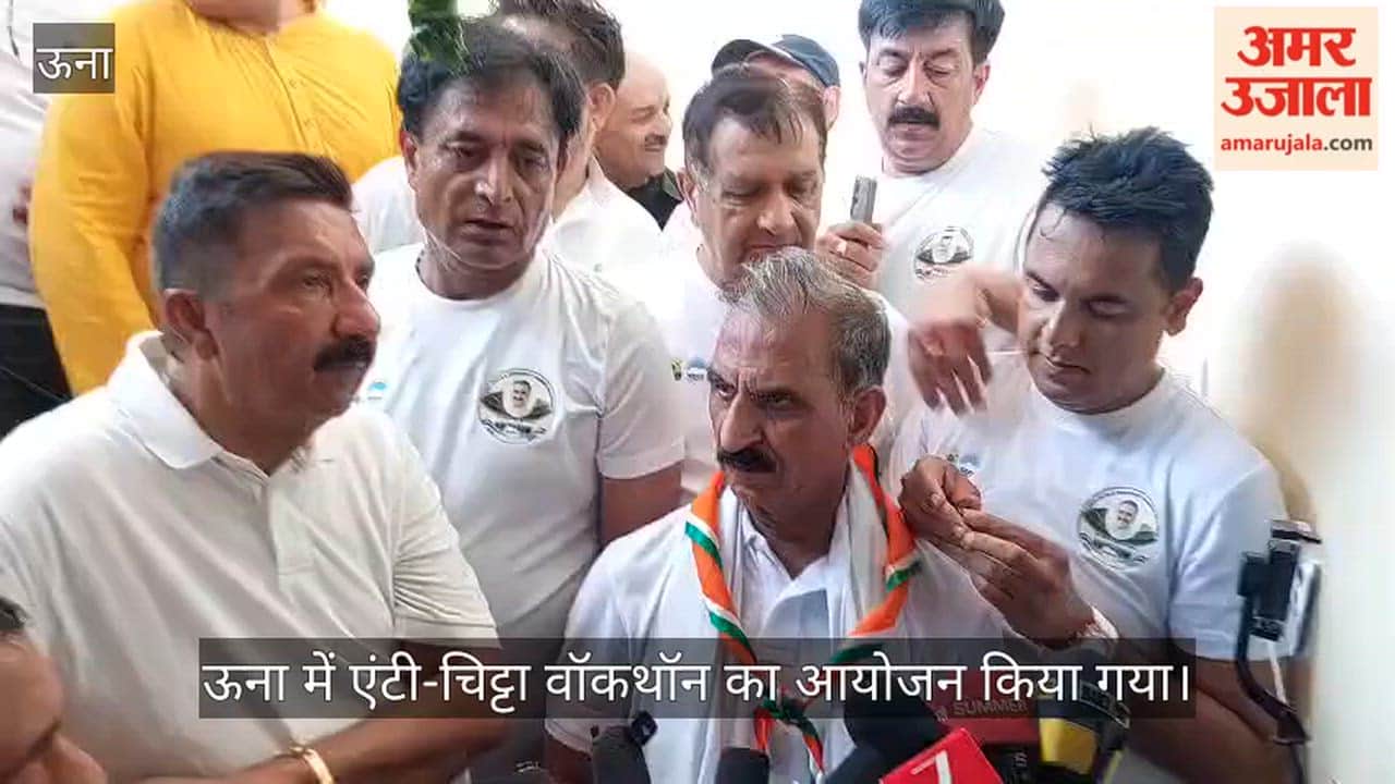 cm sukhu walks with youth during anti chitta walkathon in una