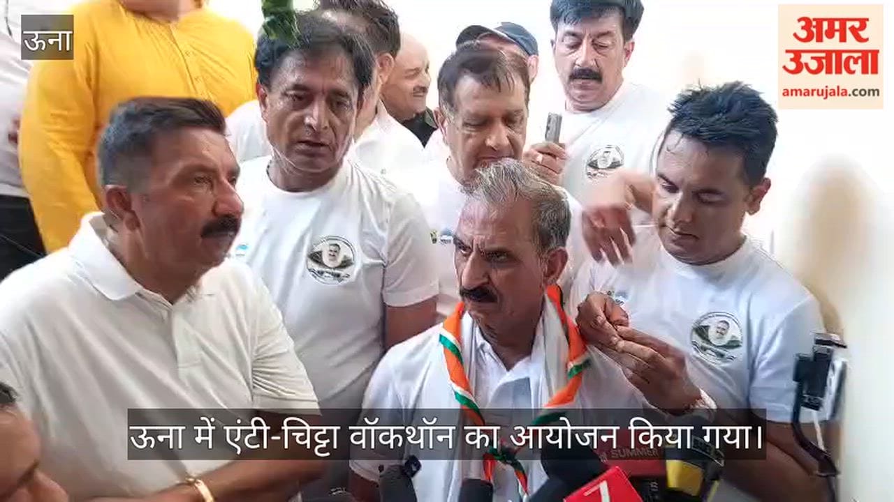 cm sukhu walks with youth during anti chitta walkathon in una