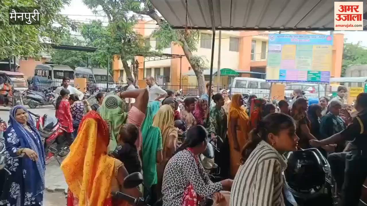 Distressed patients at District Hospital in Mainpuri