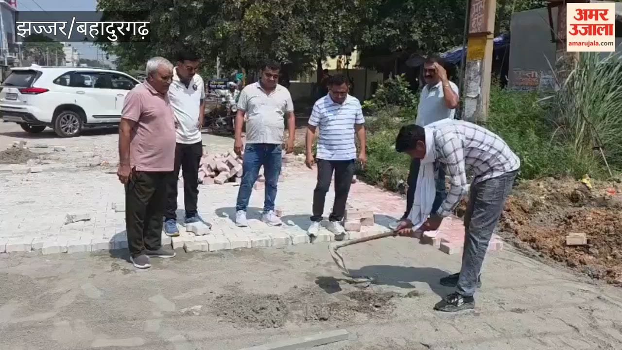 Bahadurgarh: Flaws found in road construction using interlocking tiles; councilor gets the work redone on-site.
