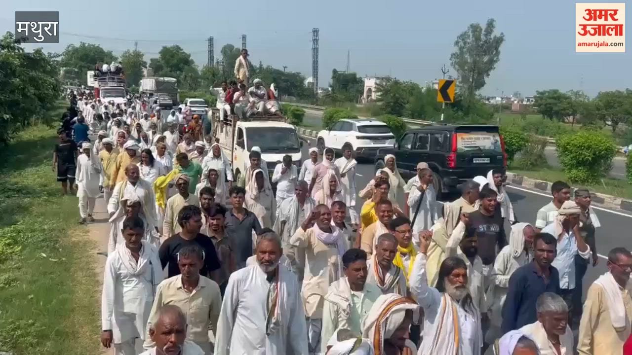Villagers from several villages stage a sit-in demanding reopening of Chhata Sugar Mill