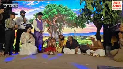 A street play about Baba Neeb Karori at the Ganesh Mahotsav