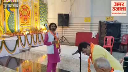 Bhajans at the Shiva temple; devotees swayed in devotion