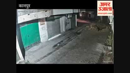 Kanpur: Delivery boy falls into open sewer pit with bike; injured