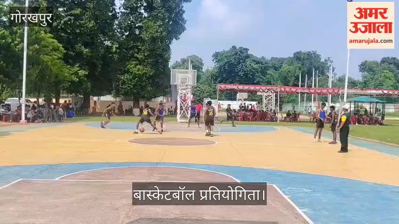 Agra and Prayagraj teams clash in basketball competition