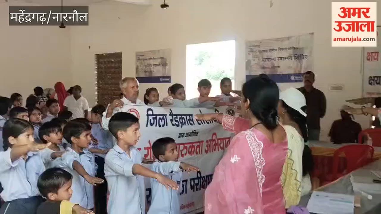 Sehgal Foundation and Red Cross conducted health check-ups for 126 villagers in Khedki, Narnaul.