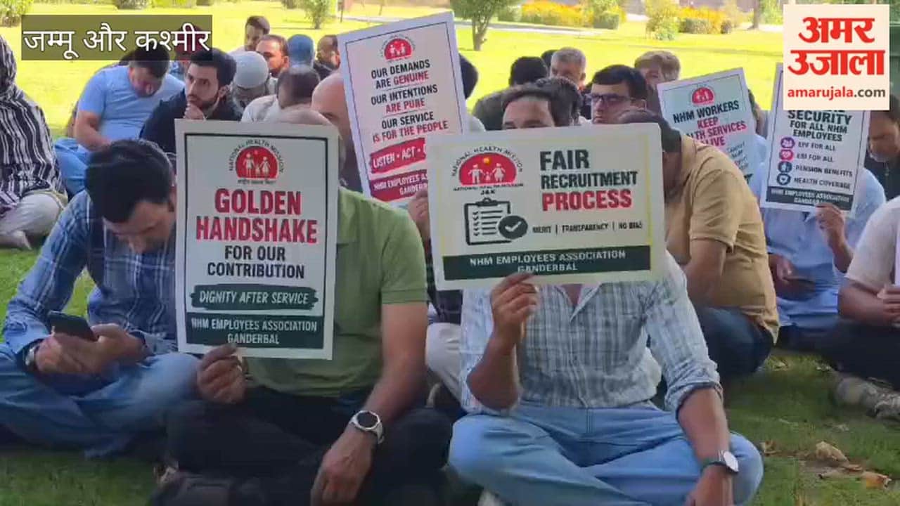 NHM Strike Enters Day 6 in Ganderbal, Healthcare Services Hit as Employees Seek Resolution