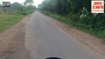 More potholes than road... risking lives on the Rajapur-Raksa route.