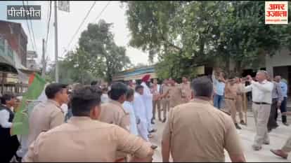 Congress members staged a protest against charges on UPI payments and courted arrest in Pilibhit