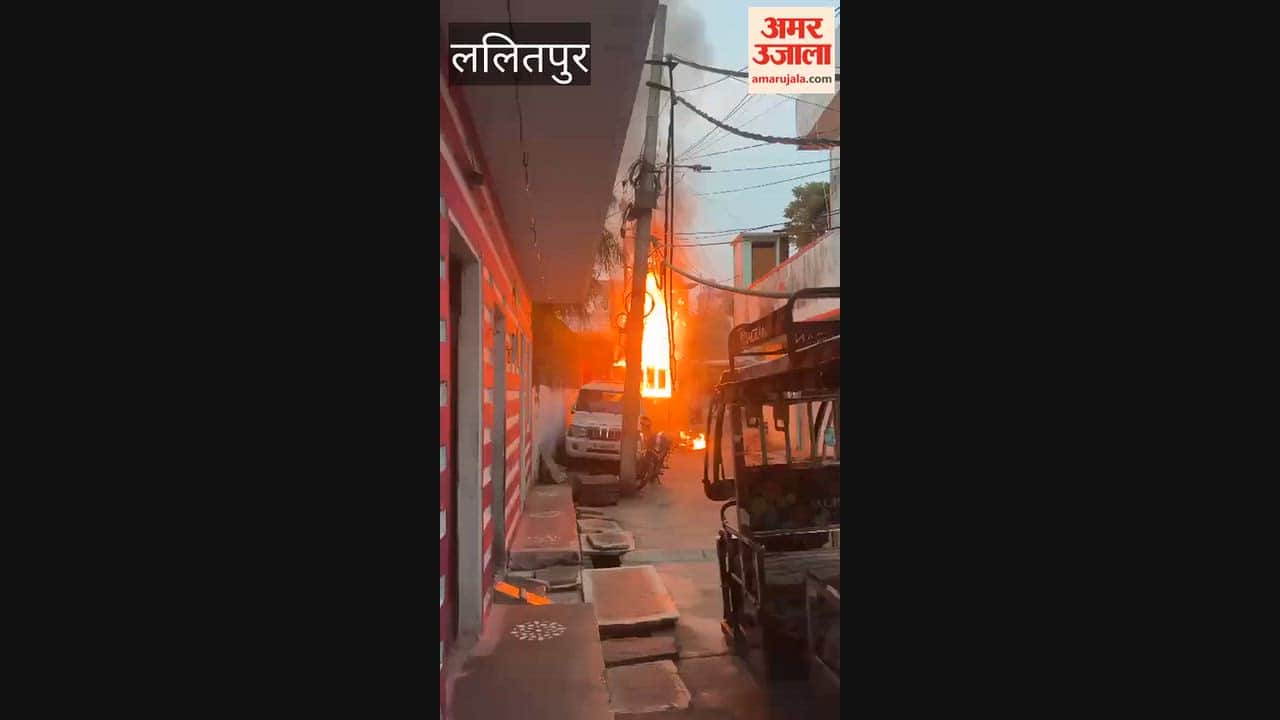 Transformer bursts into flames after oil leak; fireballs shoot up 20 feet high.