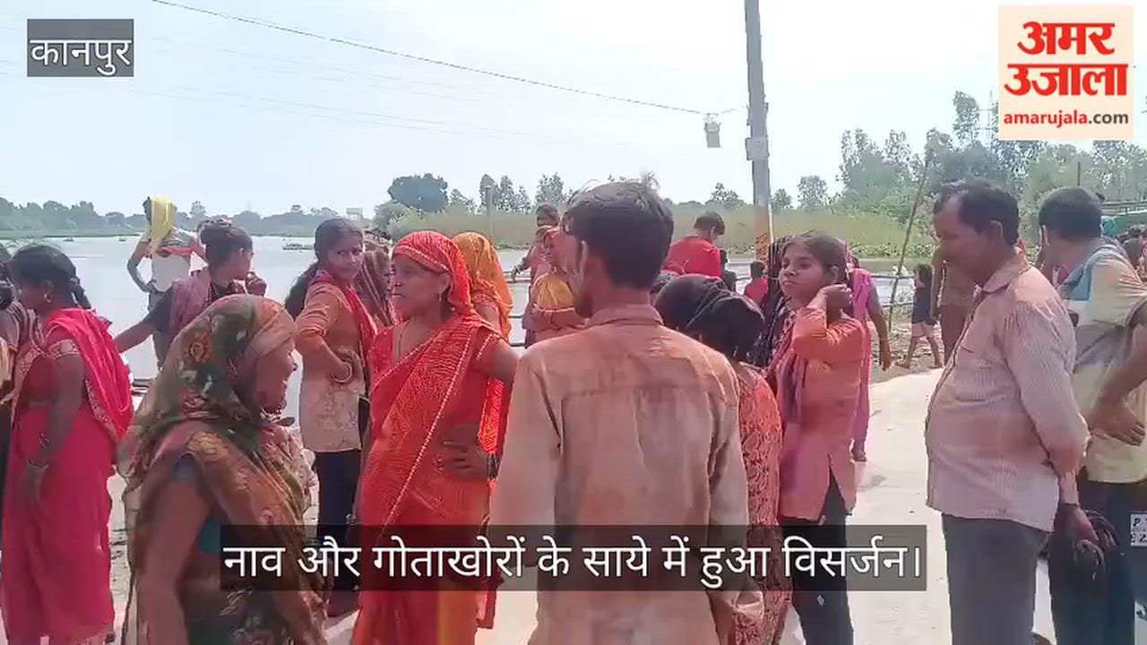 Chants of Ganpati Bappa Morya echo in Shuklaganj crowds of devotees throng the Gagnikheda Lake
