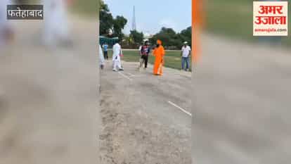 Baba Brahm Das Maharaj inaugurated the Nashamukti Sena's cricket league by playing the first ball himself, conveying a message to keep the youth away from drugs.