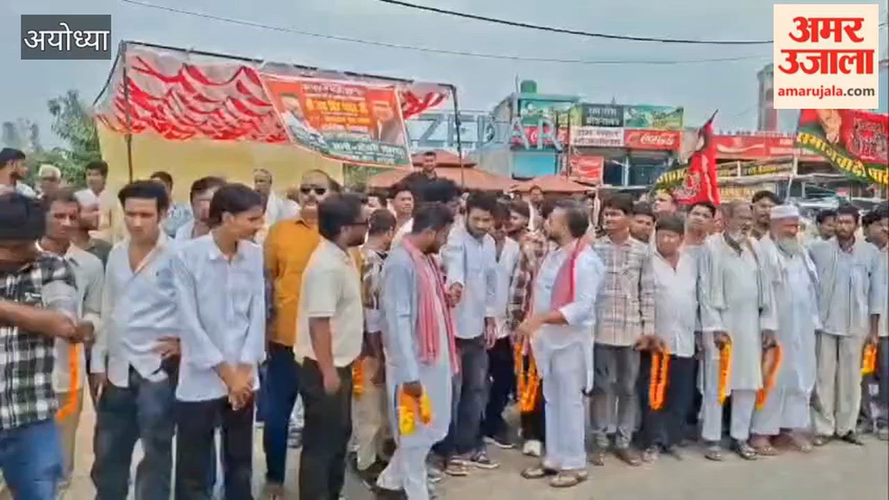 अयोध्या में सपा जिलाध्यक्ष जय सिंह यादव का रुदौली में स्वागत