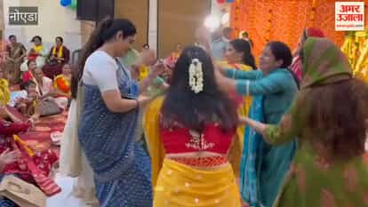 Radhashtami was celebrated with great fanfare in Noida Sector 34, creating an atmosphere reminiscent of Barsana