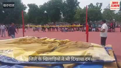 In the Under-14 boys' shot put event in Karnal, Tanishq from Yamunanagar secured first place, while Sanchit from Karnal finished third.