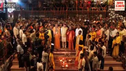 Yamuna riverbank in Vikasnagar illuminated with 2,100 lamps on PM Modi's birthday.