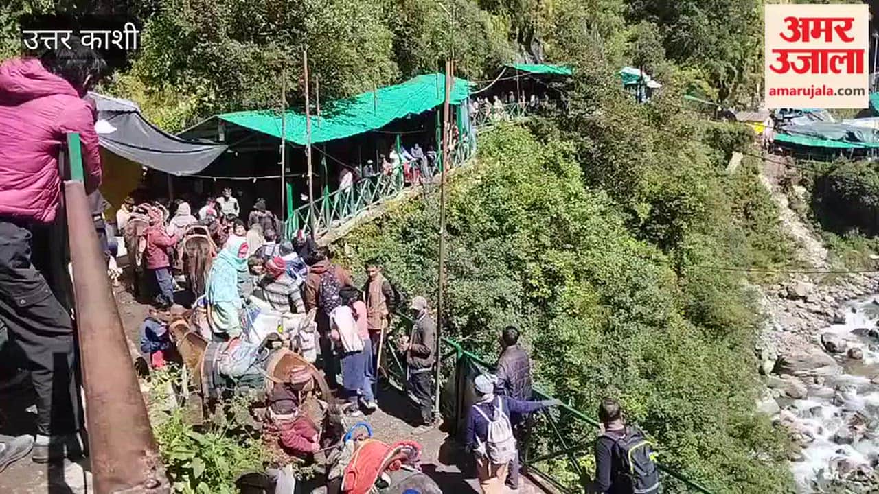 Uttarkashi:Weather clears up; pilgrim movement increases on the Yamunotri trek route