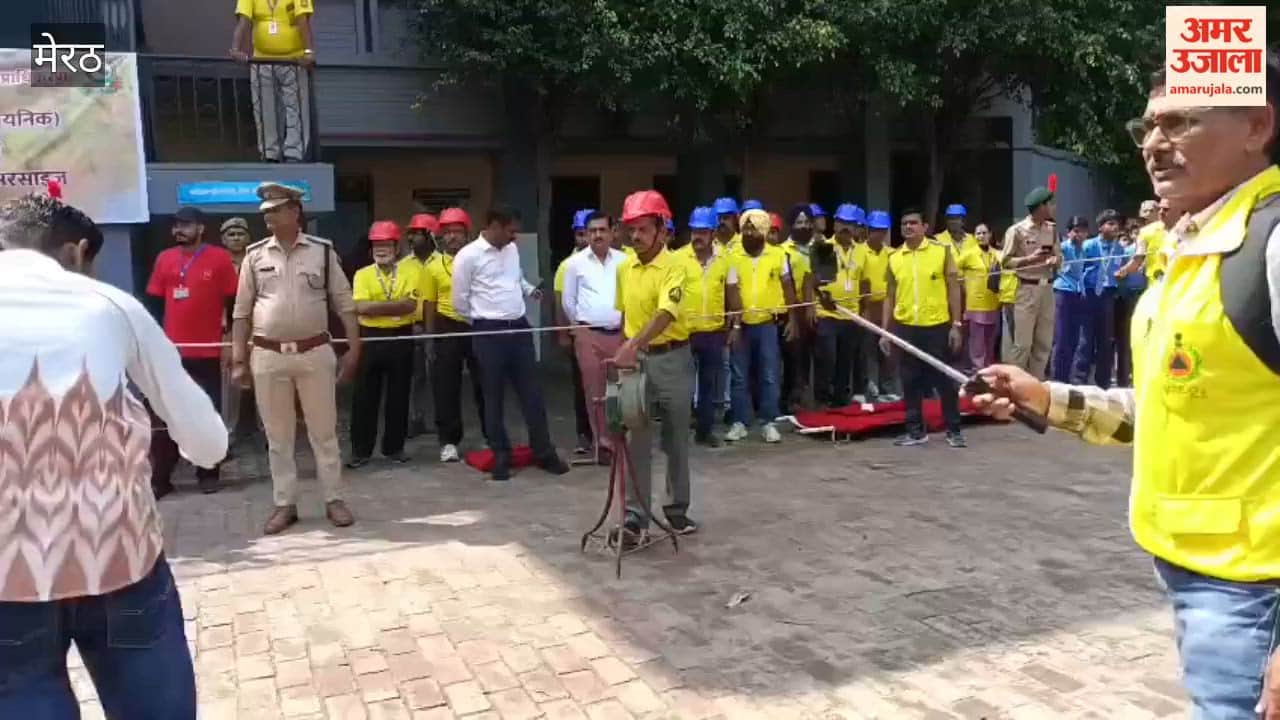 State-Level Mock Drill Held at St Joseph Inter College in Meerut