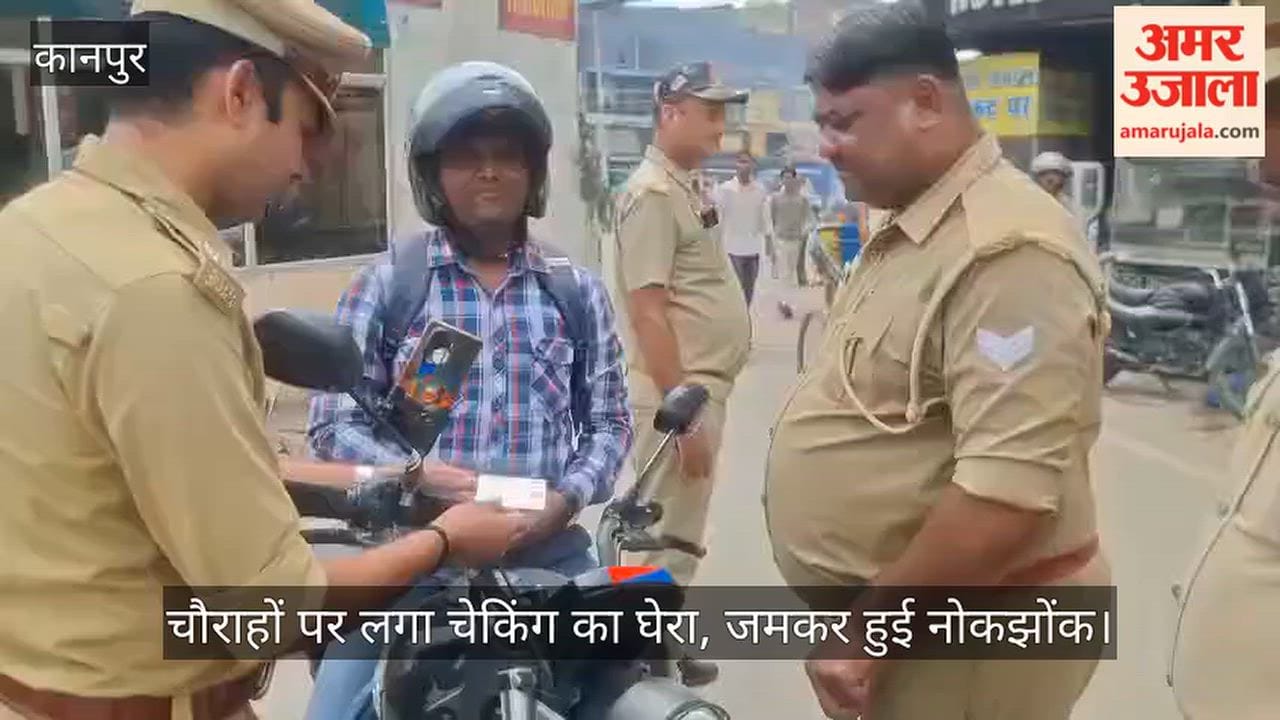 Police crack down on vehicles in Kanpur displaying Press Police or Lawyer signage