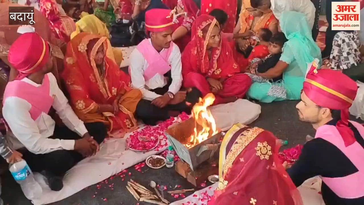 750 couples tied the knot at a mass wedding ceremony in budaun