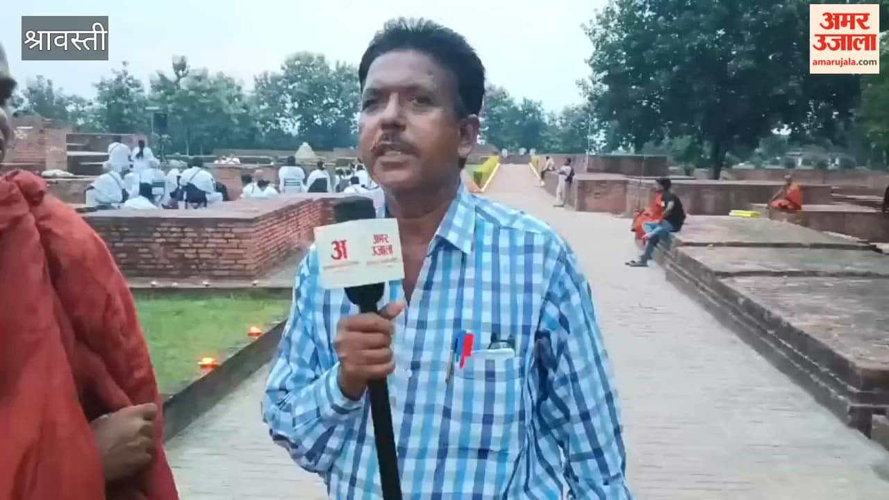श्रीलंका से श्रावस्ती पहुंचे 133 अनुयायी, बोले- हर अवस्था परिवर्तनशील, दुख के बाद आता है सुख
