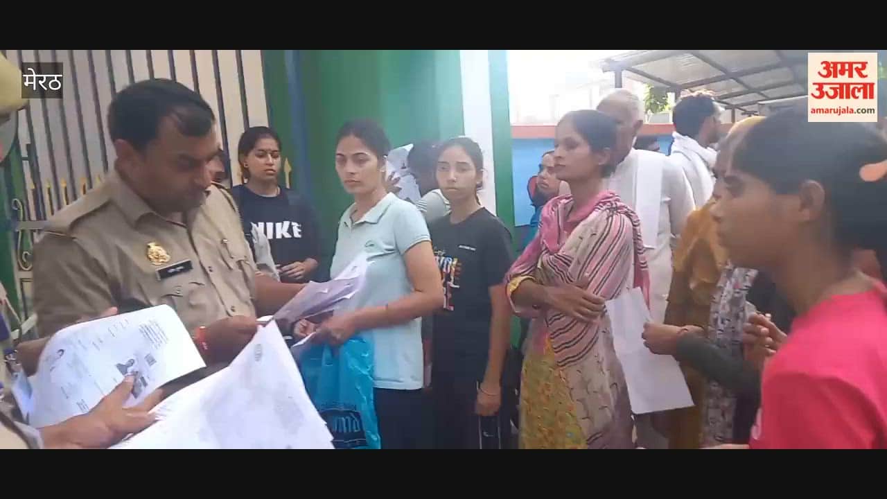 Meerut: Women Home Guard recruitment drive held at Kailash Prakash Stadium.