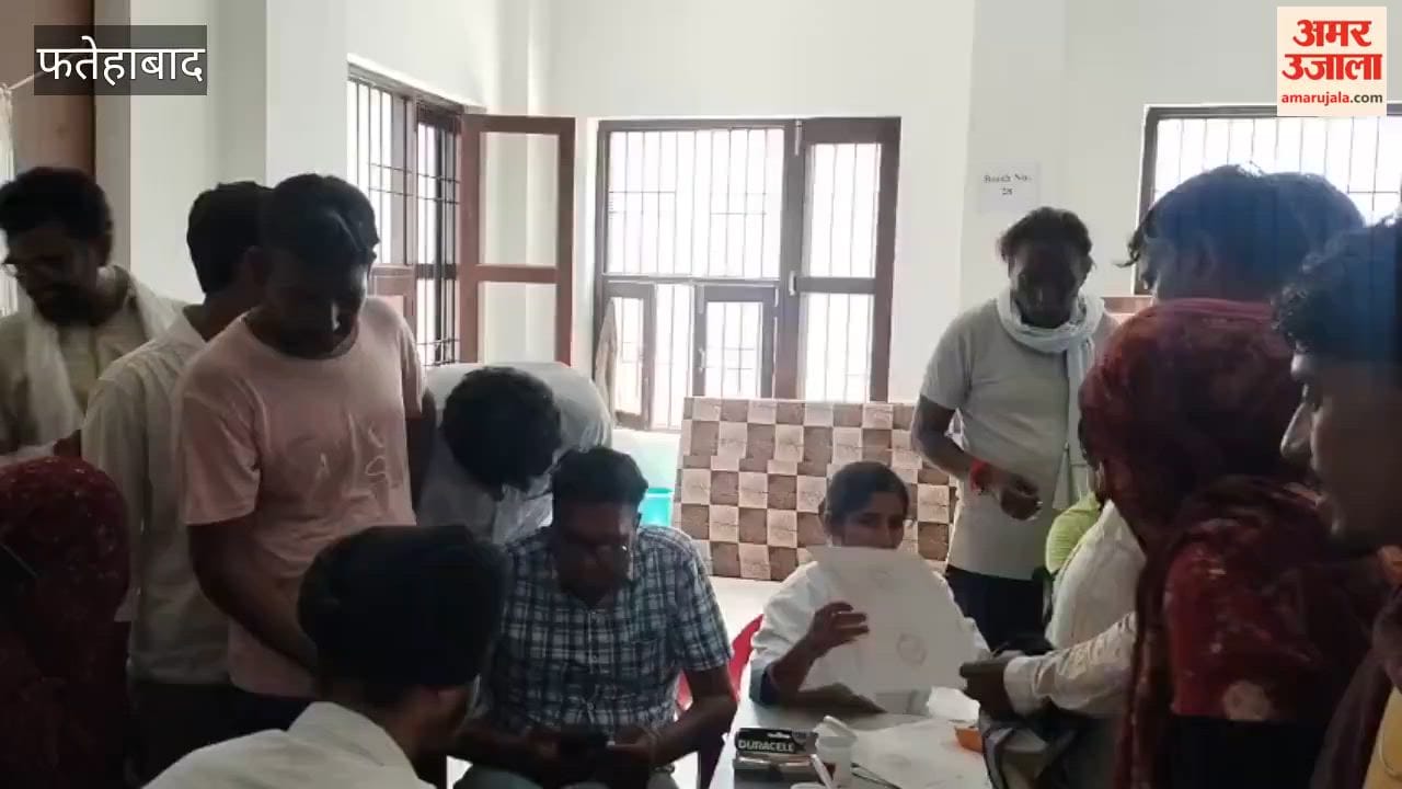Health check-ups, including blood pressure and blood sugar tests, were conducted for sanitation workers in Fatehabad.