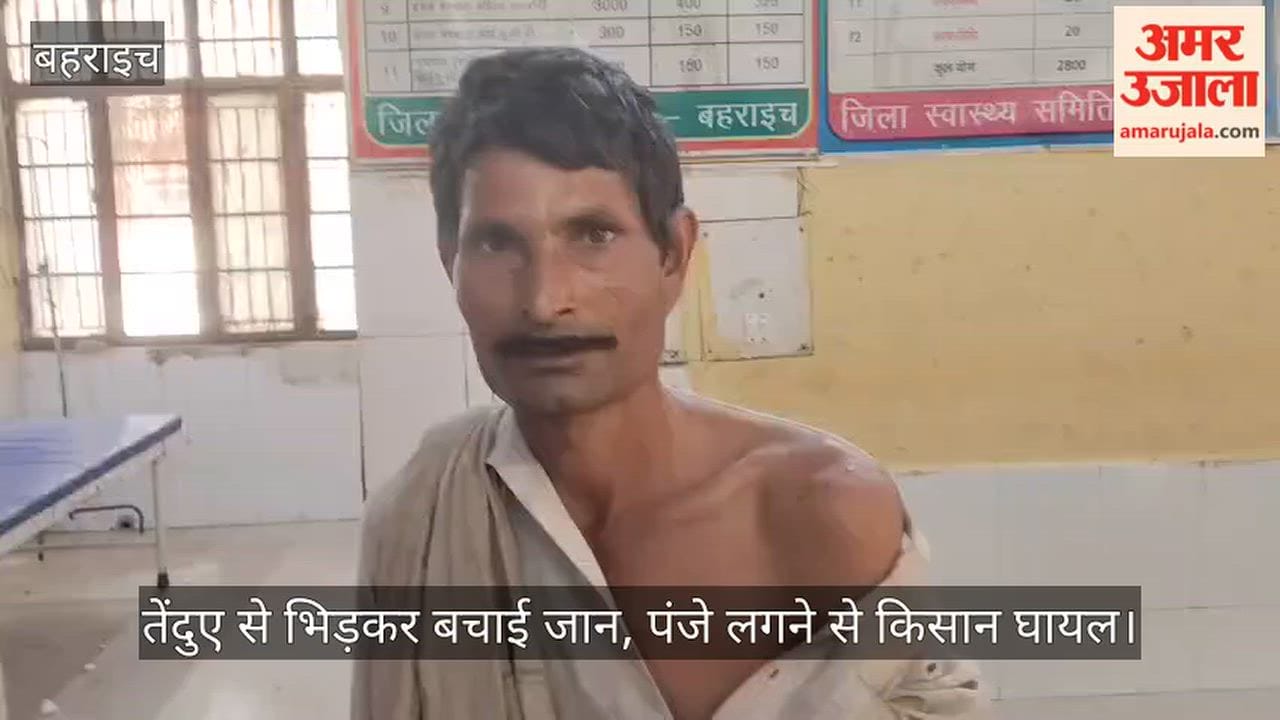 VIDEO: खेत में शौच गए किसान पर झाड़ियों में छिपे तेंदुए ने बोला हमला, पंजे लगने से हुआ घायल, ग्रामीणों में दहशत