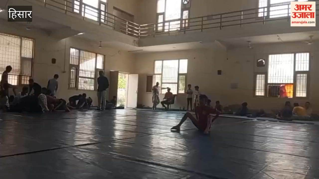 Jasmine and Sanaya secured first place in the artistic sub-junior category at the district-level yoga competition being held at Mahabir Stadium in Hisar.