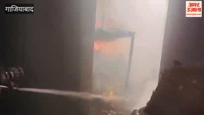 Fire breaks out at a furniture factory in Sahibabad industrial area