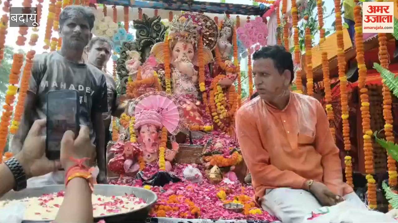 Ganesh procession taken out in Kunwargaon