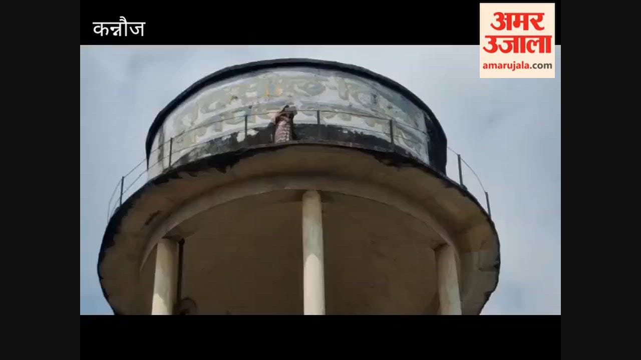 Widow distressed by land dispute climbs water tank in Tehsil complex