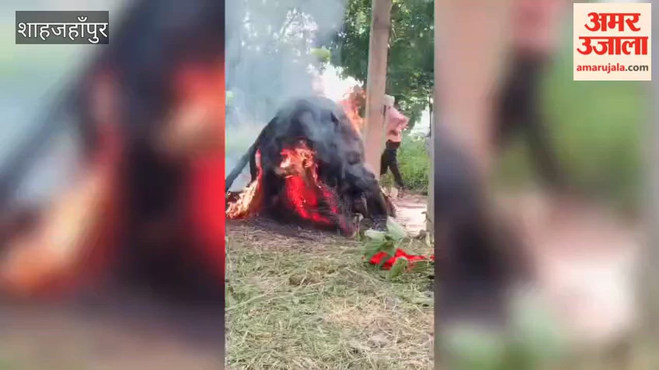 Three accused arrested for allegedly cooking meat on a burning funeral pyre