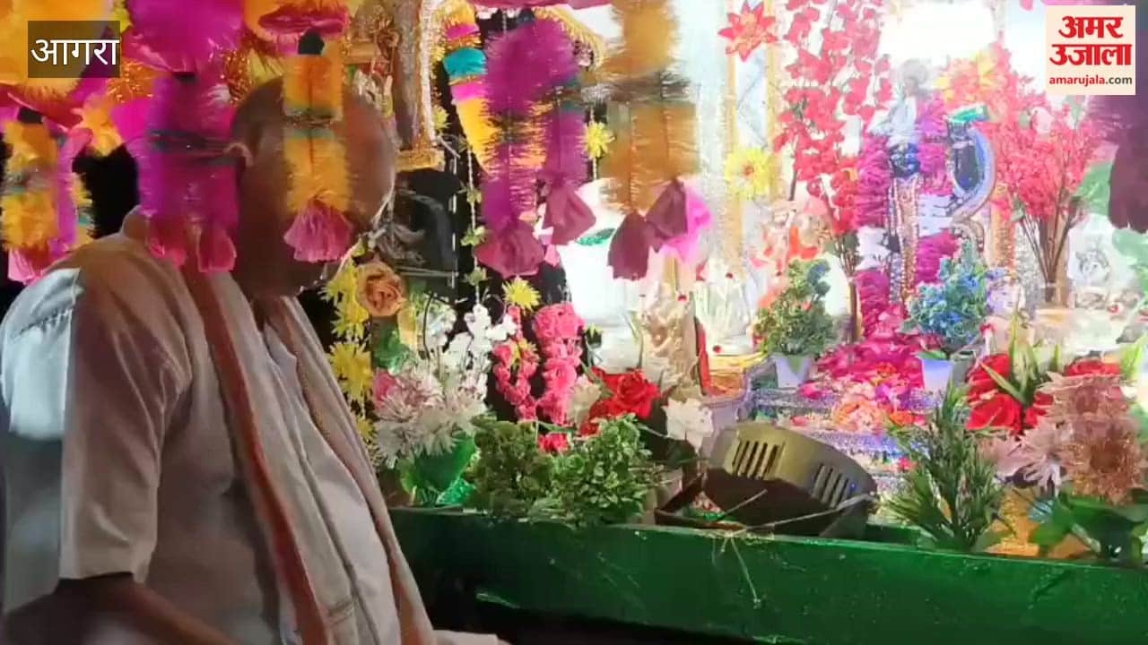 Dauji Maharaj taken out in procession with Dola at historic Jal Vihar Fair in Agra