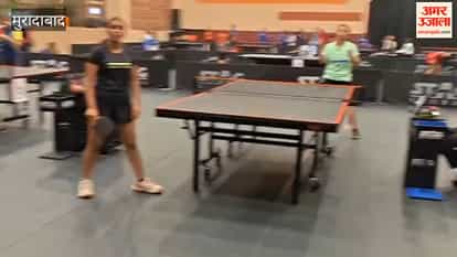 Players displayed their prowess at the state-level table tennis tournament