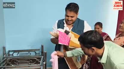 District Magistrate holds rescued baby girl from Dudhi in arms and names Kirti