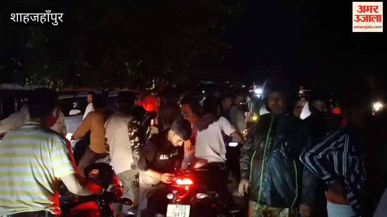 Public anger flares over power outage traffic blocked on Garra Bridge in Shahjahanpur