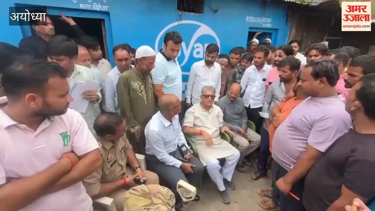 Shopkeepers in Ayodhya Chowk Mandi troubled by excavation work MLA assures them of temporary location