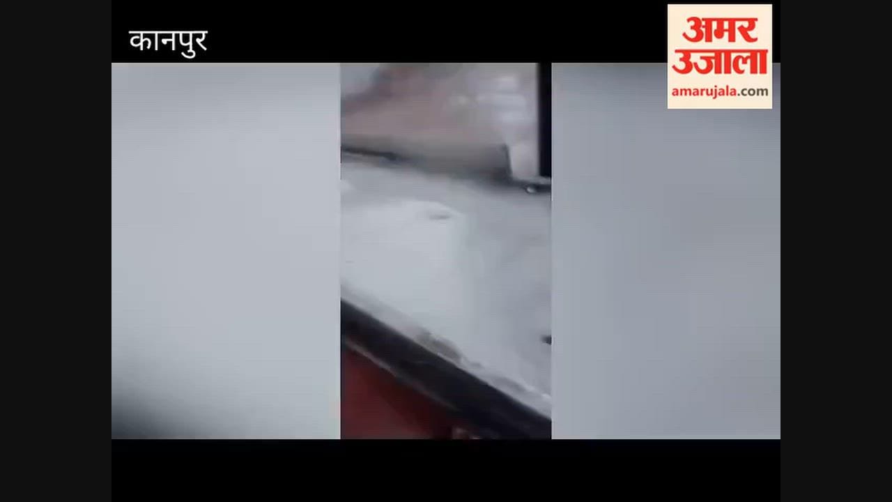 Kanpur: Driver Uses Umbrella as Rainwater Leaks into Roadways Bus