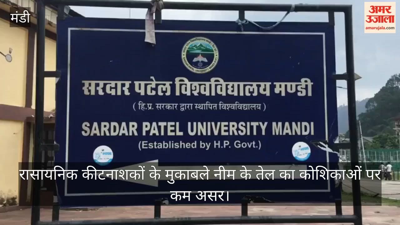 SPU Mandi Research Paper: Neem Oil Has Less Impact on Cells Compared to Chemical Pesticides