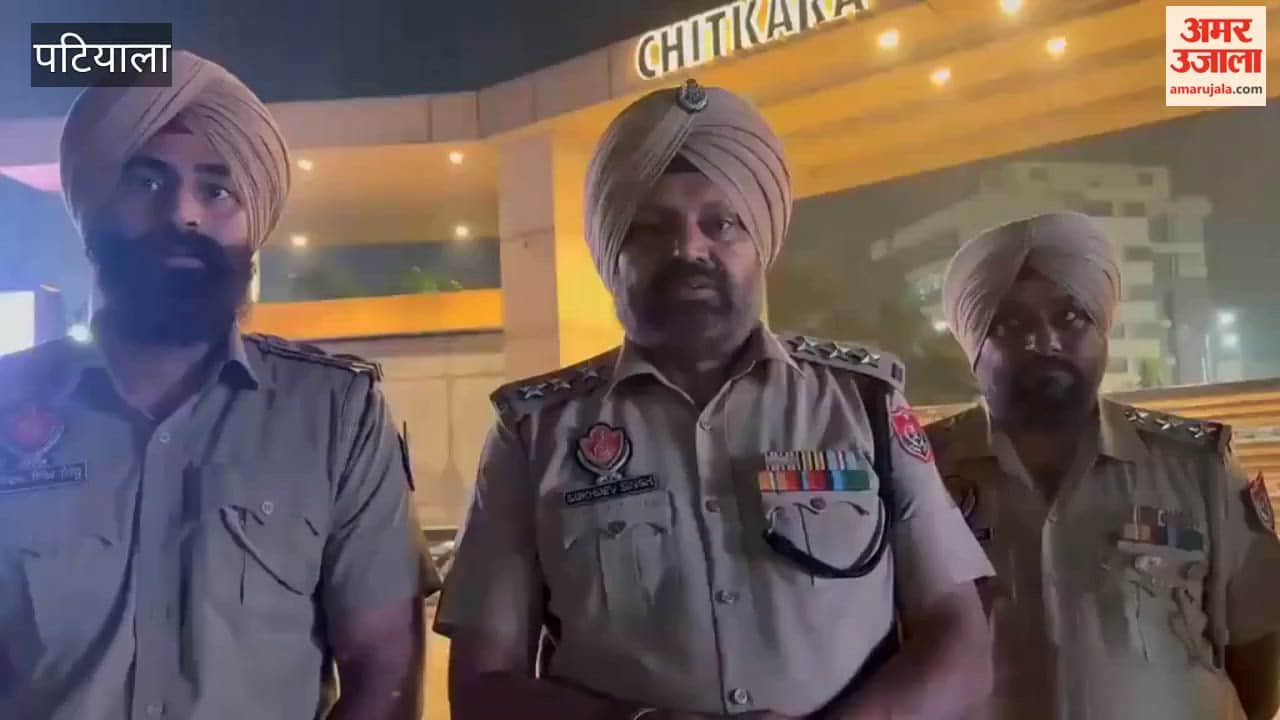 Uproar at a private university in Patiala at midnight; students vandalized a vehicle.