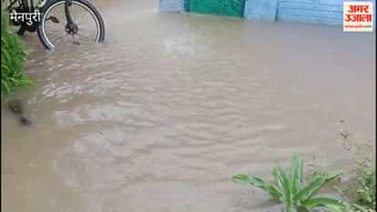 Water has entered homes due to continuous rain; people are using generators to pump it out.