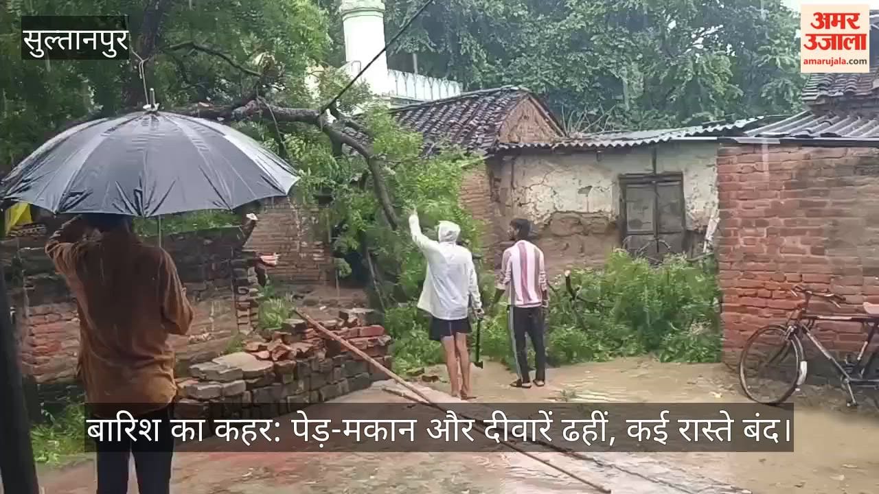 VIDEO: बारिश का कहर: पेड़-मकान और दीवारें ढहीं, कई रास्ते बंद, बिजली आपूर्ति भी प्रभावित