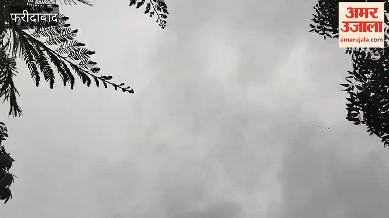 Weather changes in Faridabad light rain occurs in afternoon