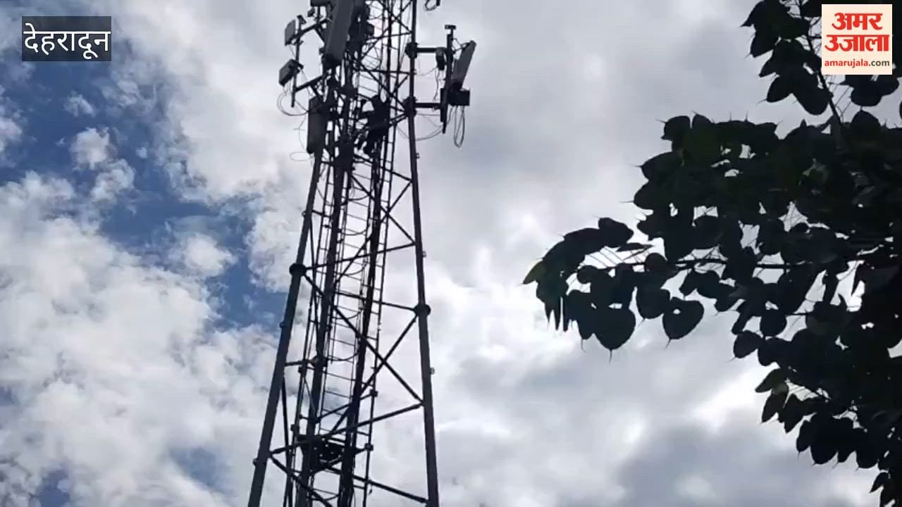Officials of the Rishikesh Mandi Committee accused of bribery youth climbs a tower