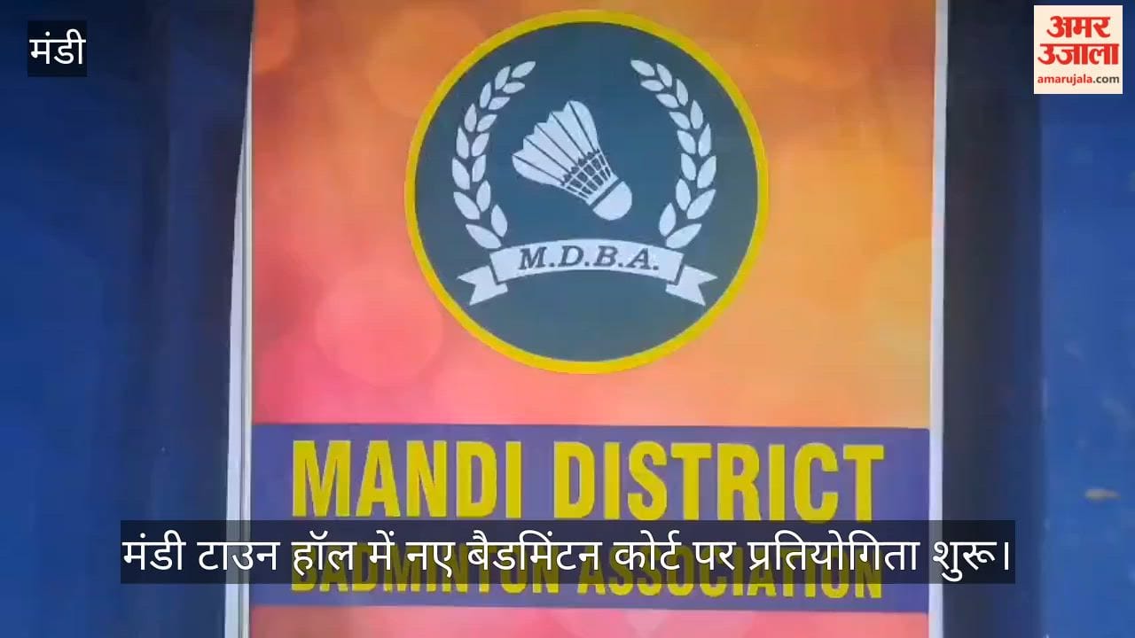 mandi district badminton championship new courts 250 players