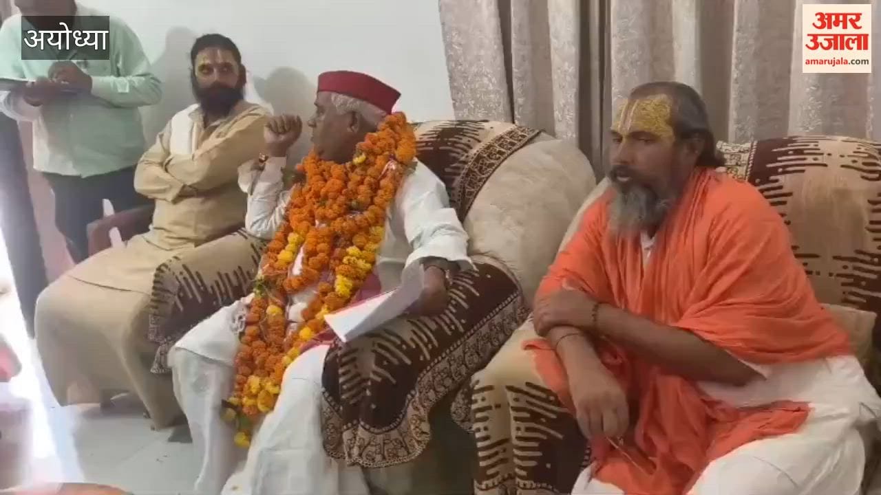 अवधेश प्रसाद से मिले श्रीरामेष्ट धर्मार्थ सेवा ट्रस्ट के संत, अयोध्या से जगन्नाथ पुरी सीधी ट्रेन की मांग