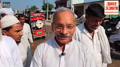 Baghpat MP arrived to take stock of potholes and waterlogging on Sardhana-Binauli road, expressed displeasure over the working style of the officers.